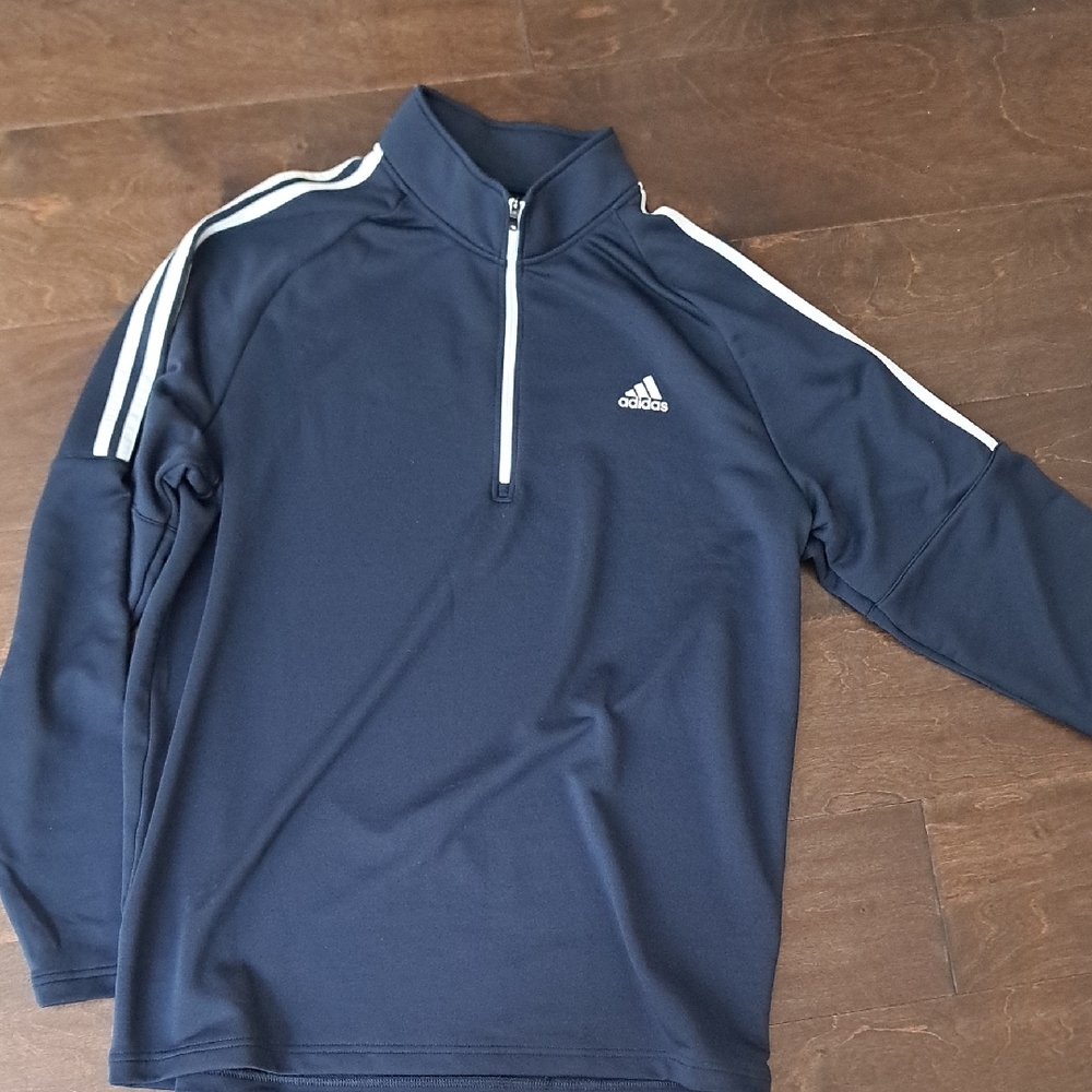 adidas Navy Blue Sweatshirt with White Accents